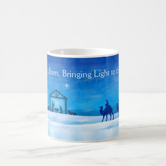 Silent Night Nativity Scene Mug Kaffeetasse (Mittel)