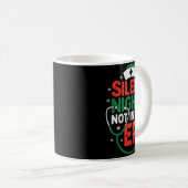 Silent Night Not In The Er Funny Nurse Christmas  Kaffeetasse (VorderseiteRechts)