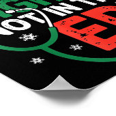 Silent Night Not In The Er Funny Nurse Christmas Poster (Ecke)