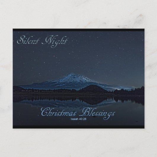 SILENT NIGHT POSTKARTE (Vorderseite)