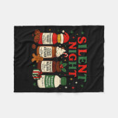 Silent Night Profol Icu Nurse Funny Christmas Medi Fleecedecke (Vorderseite (Horizontal))