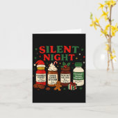 Silent Night Profol Icu Nurse Funny Christmas Medi Karte (Gelbe Blume)