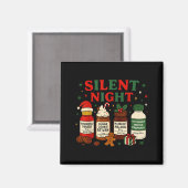Silent Night Profol Icu Nurse Funny Christmas Medi Magnet (Vorderseite/Rückseite)