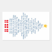 Silent Night Rechteckiger Aufkleber (Vorderseite)