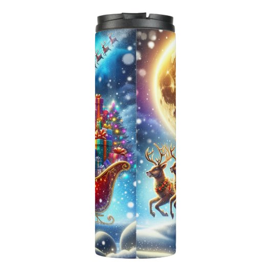 Silent Night, Santa’s Flight Thermosbecher (Rückseite)