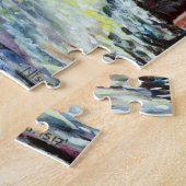 Silent Night Winter Full Moon in Schweden Puzzle (Seite)