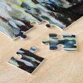 Silent Night Winter Full Moon in Schweden Puzzle (Seite)