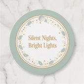 Silent Nights Bright Lights Gift Tag Geschenkanhänger (Vorderseite)