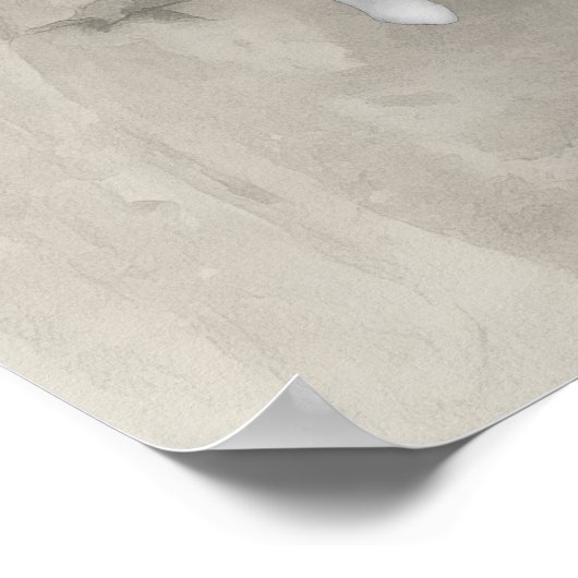 Silent Passage – 流 (Flow) — Ink Painting Poster (Ecke)