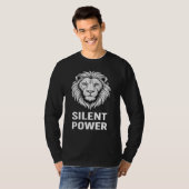 Silent Power Men’s T-Shirt – Bold Black & White Li (Vorne ganz)