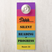 Silent Reading im Progress-Klassenzimmer Türanhänger (Auf Knauf)