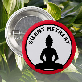 SILENT RETREAT/Vipassana-Meditation (Buddha) Button