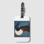 Silent Samurai – The Feminine Shadow: Snowfall Gepäckanhänger (Vorderseite Vertikal)