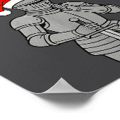 Silent Santa Knight Christmas Holiday Xmas Theme M Poster (Ecke)