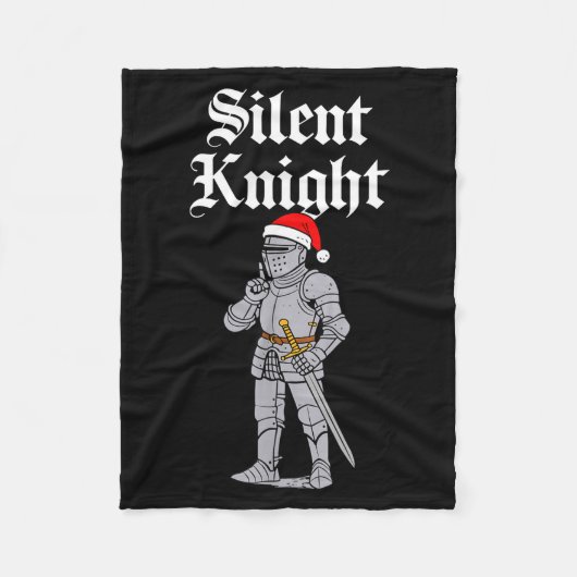 Silent Santa Knight Christmas Medieval Costume Men Fleecedecke (Vorderseite)