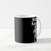 Silent Santa Knight Christmas Medieval Costume Men Kaffeetasse (VorderseiteRechts)