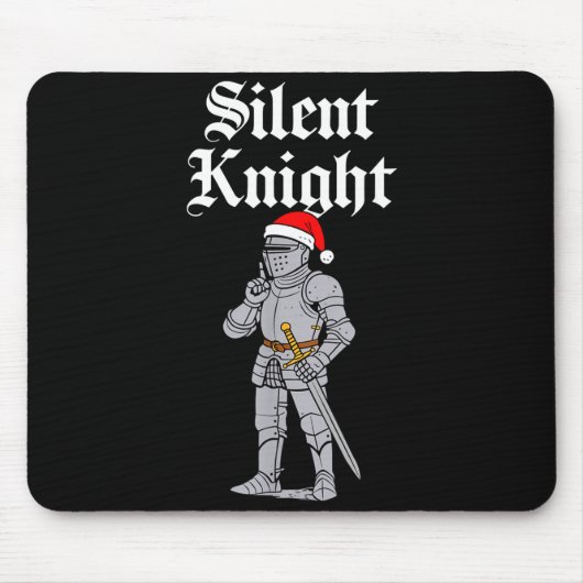 Silent Santa Knight Christmas Medieval Costume Men Mousepad (Vorne)