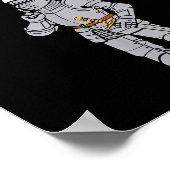 Silent Santa Knight Christmas Medieval Costume Men Poster (Ecke)