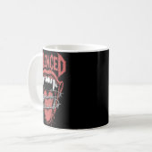Silent Scream Mouth Illustration Kaffeetasse (Vorderseite Links)