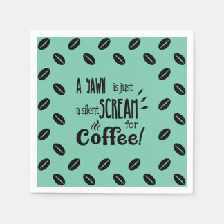 SILENT SCREAM NAPKINS SERVIETTE