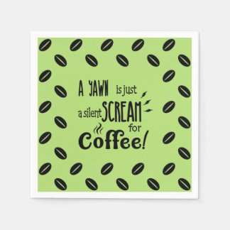 SILENT SCREAM NAPKINS SERVIETTE