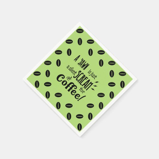 SILENT SCREAM NAPKINS SERVIETTE (Ecke)