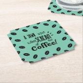 SILENT SCREAM PAPIER UNTERSETZER (angewinkelt)