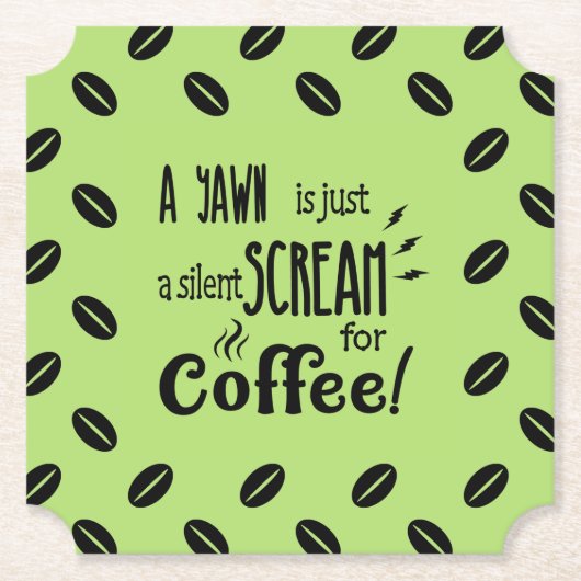 SILENT SCREAM PAPIER UNTERSETZER (Vorderseite)