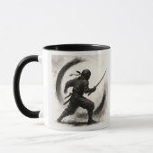 Silent Shadow – Ninja Ink Art Mug Tasse (Links)