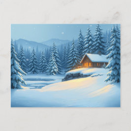 Silent Snow Feiertagspostkarte