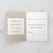 Silent Snow, Soft Glow;Minimalist ElegantChristmas Karte (Innenseite)