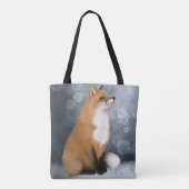 Silent Snowfall Fox Tasche (Rückseite)