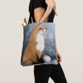 Silent Snowfall Fox Tasche (Von Nahem)