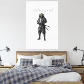 Silent steel samurai leinwanddruck (Insitu (Schlafzimmer))