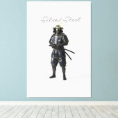 Silent steel samurai leinwanddruck (Insitu (Holzboden))