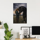 Silent Storm | Pferdekunst | Poster (Heimbüro)