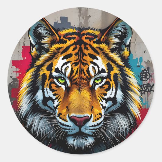 Silent Strength - Runder Aufkleber (Vorderseite)