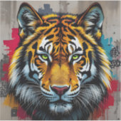 Silent Strength - Square Vinyl Aufkleber (Vorderseite)