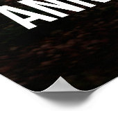 Silent Success Lion Quote Poster -Poster Design (Ecke)