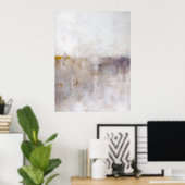 Silent the Hour - Abstrakter Wandmalerdruck Poster (Heimbüro)