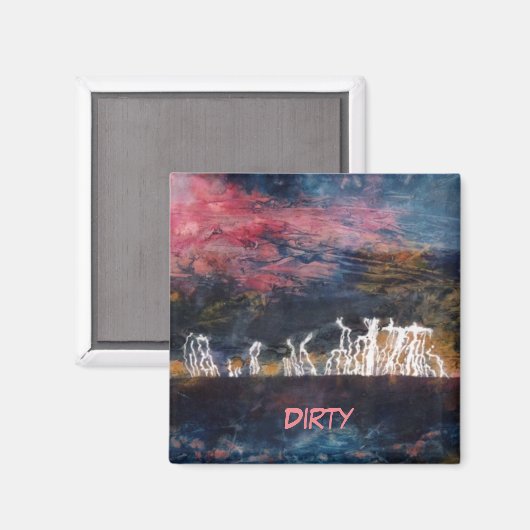 "Silent Thunder #2" - Magnet für Abstrakte Geschir (Vorderseite/Rückseite)