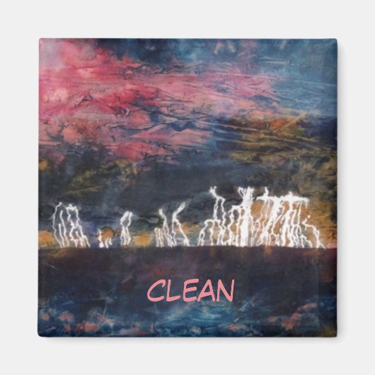 "Silent Thunder #2" - Magnet für Abstrakte Geschir (Vorne)