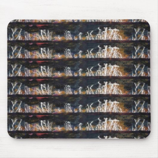 "Silent Thunder #2" Tiled Abstract Design Mousepad (Vorne)