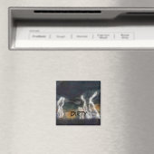 "Silent Thunder" Abstraktes Geschirrspüler Status Magnet (In Situ (Geschirrspüler))
