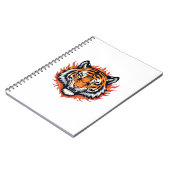 Silent Tiger – Precision and Power Notizblock (Linke Seite)