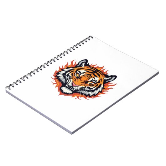 Silent Tiger – Precision and Power Notizblock (Linke Seite)