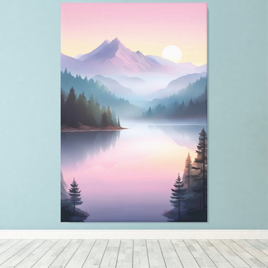 Silent Valley bei Sunset Leinwanddruck (Insitu (Holzboden))