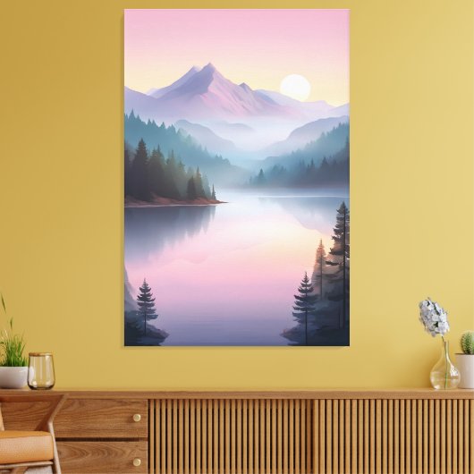 Silent Valley bei Sunset Leinwanddruck (Insitu (Wohnzimmer))