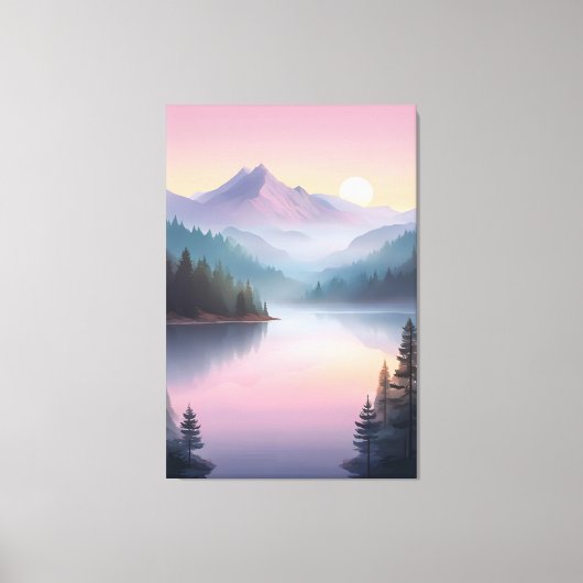 Silent Valley bei Sunset Leinwanddruck (Vorderseite)