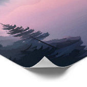 Silent Valley bei Sunset Poster (Ecke)